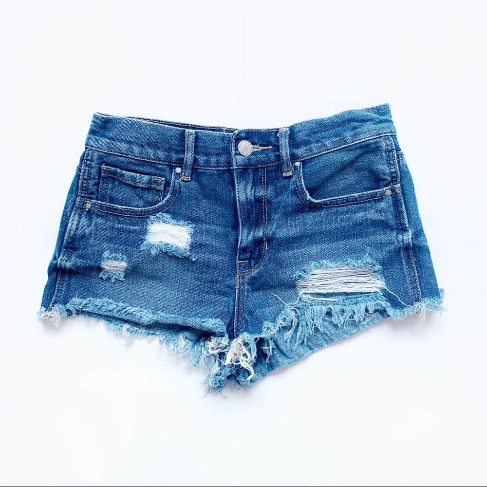 Pacsun Bullhead Ripped Jean Shorts